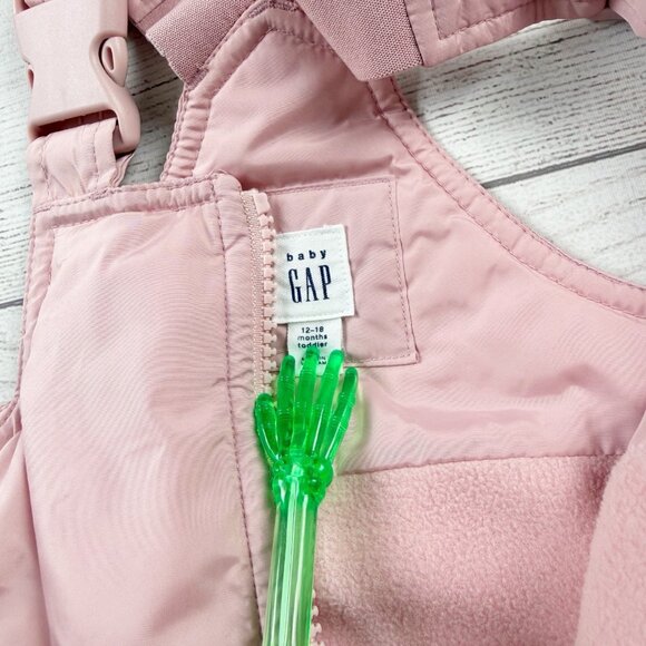 Gap Solid Adjustable Snow Bibs Pants - Picture 2 of 5